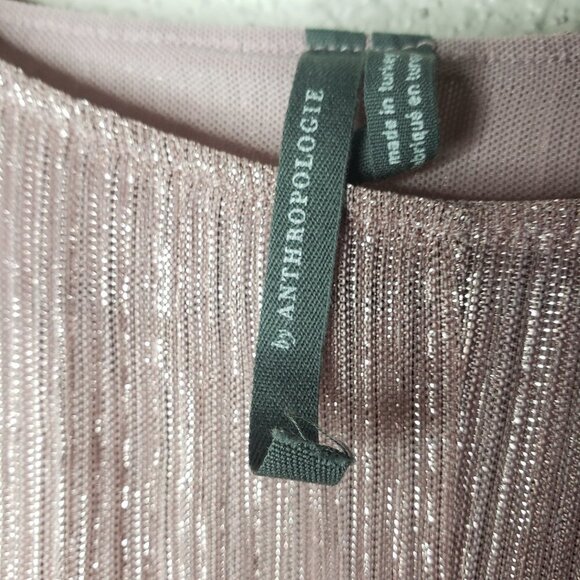 Anthropologie Women's Serena Ombre Top, Metalic Sz XS (1141) - Picture 5 of 7